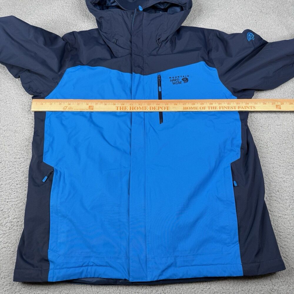 Mountain Hardwear Jacket Mens Large Blue Dragons Back Thermal Dry Q Recco‎ Ski - Picture 12 of 15
